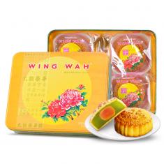 荣华蛋黄金翡翠月饼礼盒
